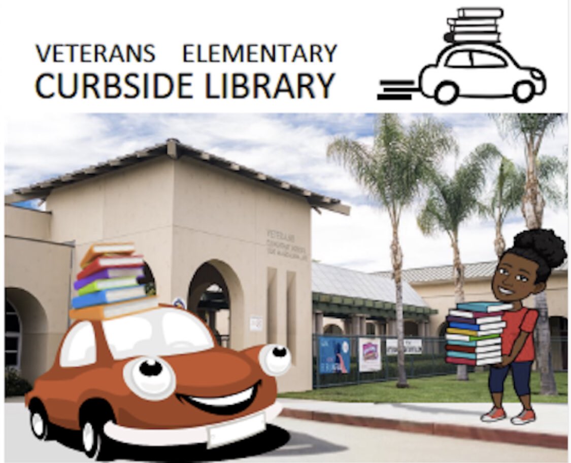 cvesd_Veterans's tweet photo. We are so excited to announce that our  Veterans Elementary Curbside Library is up and running. Swipe left for details, check your email, or https://t.co/EC3riA3wsv!😁♥️📚 https://t.co/bs5EK6ZOQs