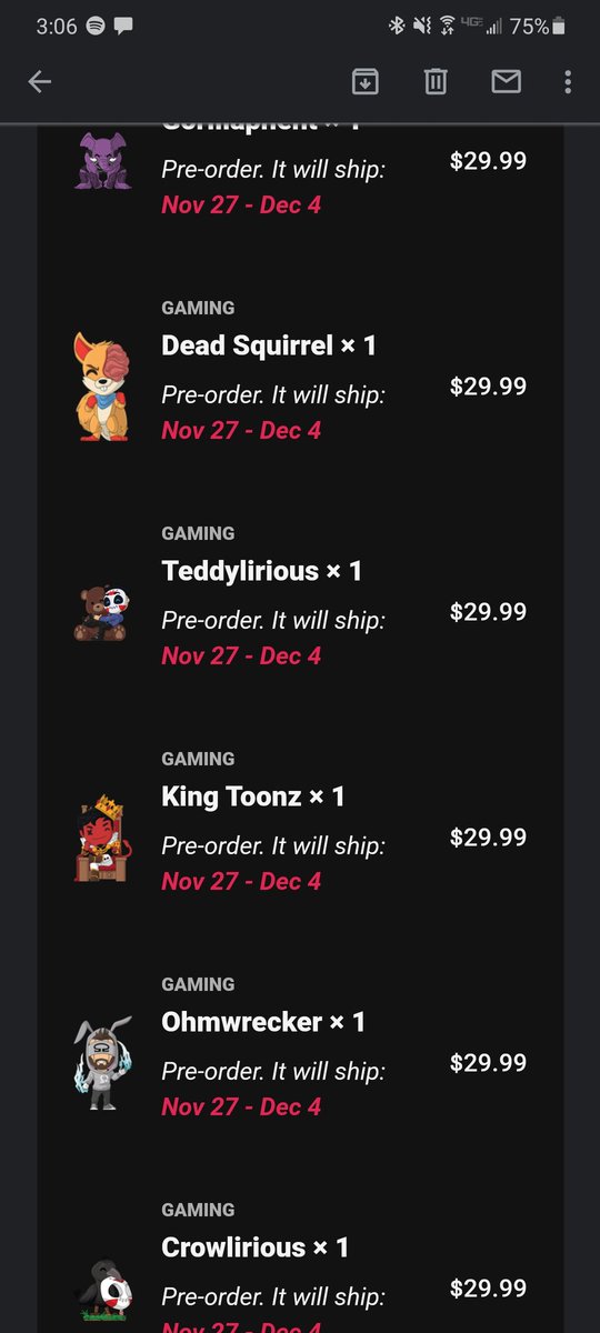 coopercharles97's tweet photo. Had to get them all love you guys! @H2ODelirious @_CaRtOoNz @gorillaphent @DeadSquirrelLiv @Ohmwrecker @youtooz https://t.co/8rXYu6ZAc4