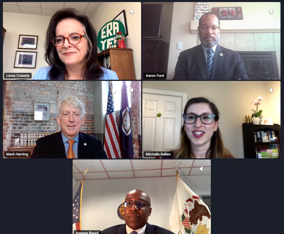 Great conversation happening now about Virginia v. Ferriero with the three lead Attorney Generals on why they filed and why they will win.

#28thAmendment 
#FixtheConstitution
<a href="/VoteEqualityUS/">VoteEqualityUS (formerly VAratifyERA) ☂️</a>
