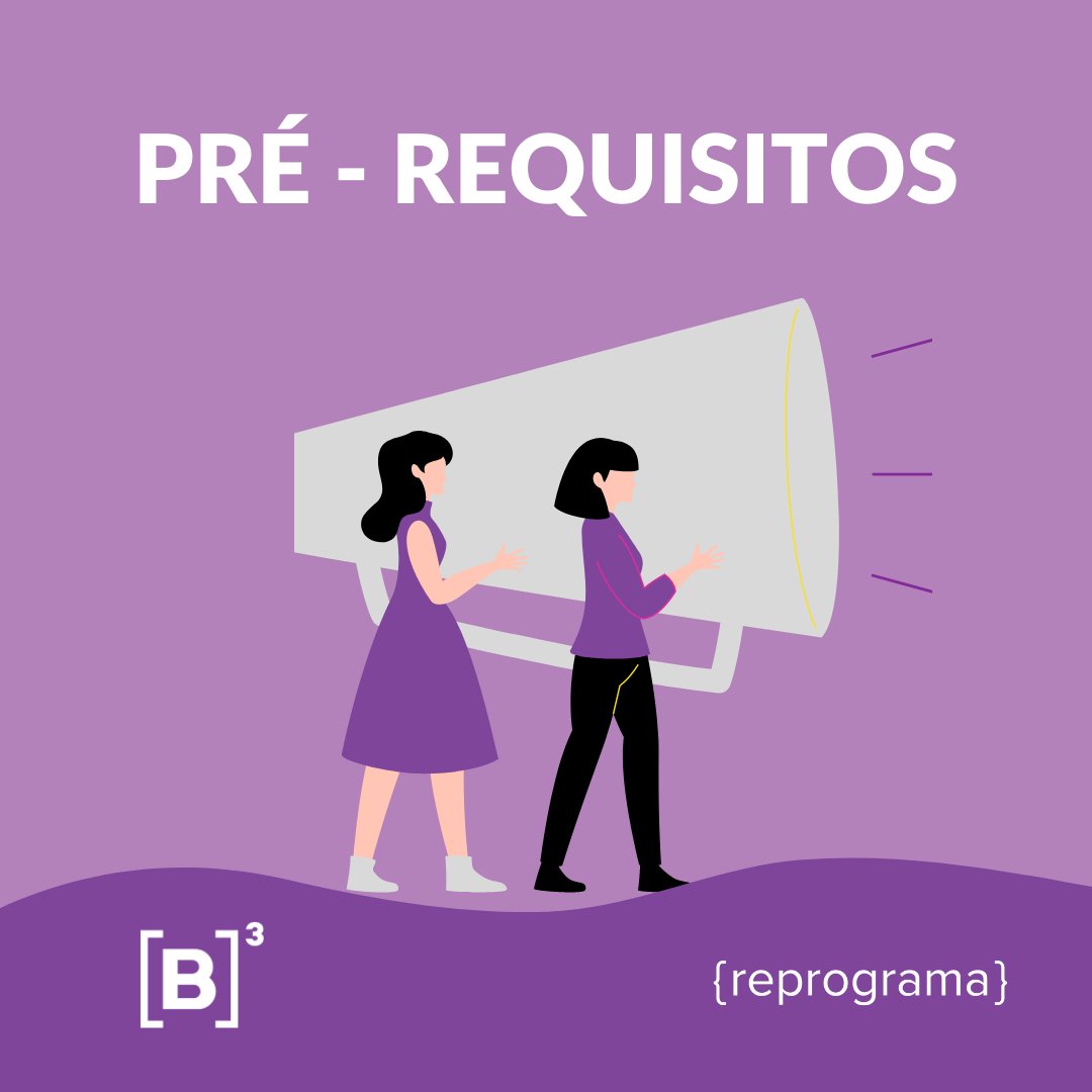 ReprogramaBr's tweet photo. Você se encaixa nessas características e quer aprender a programar? Essa é a sua oportunidade. Vem!
Inscrições e todas as informações no link: https://t.co/fXKtAo4Rn9
#reprogramateens #bootcampgratuito
#VocêNaReprograma
#b3 https://t.co/DxJRHoghpP