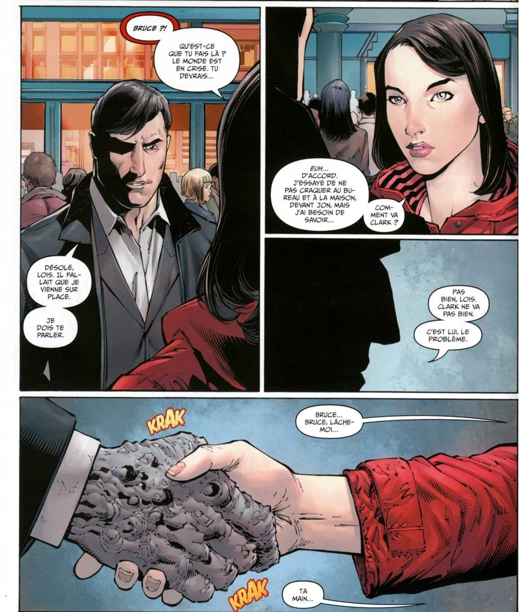 Arrivé dans le Multivers sur Terre 0, Devastator se rend à Metropolis en reprenant l’apparence de Bruce Wayne son but est de « sauver » Lois de Superman (lol)