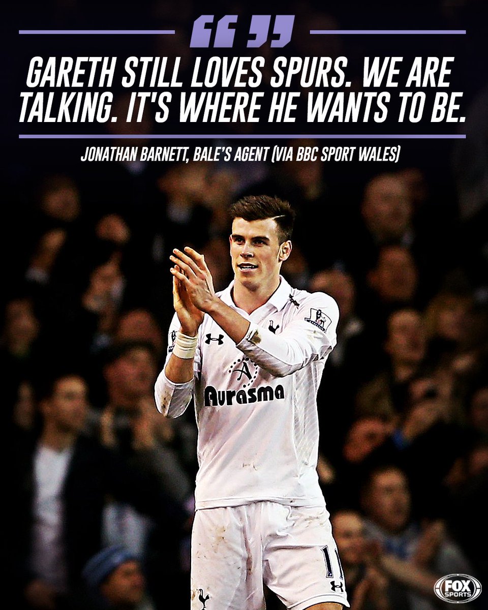 FOXSoccer's tweet photo. Tottenham 🤝 Gareth Bale? https://t.co/Zkcs2XXane