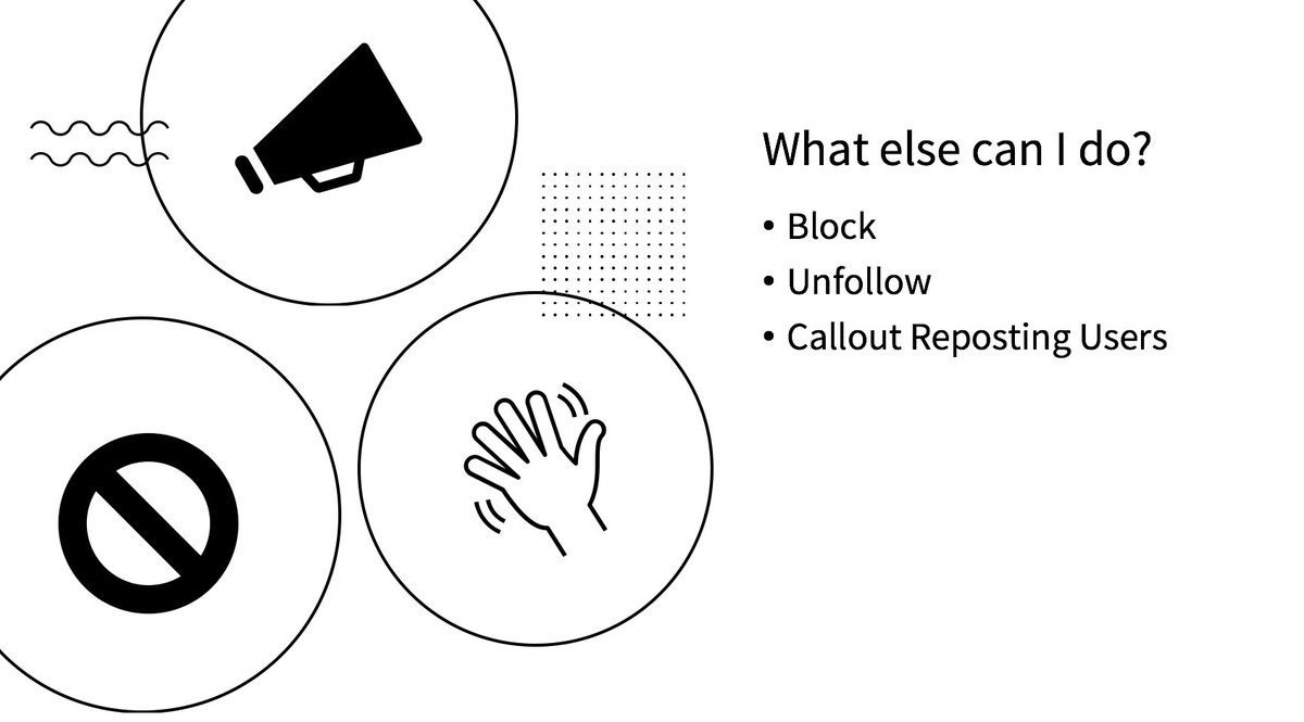by request, what to do if you catch someone reposting: