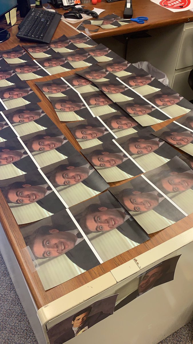 BBAmusementIL's tweet photo. Sure your gaming company is fun, but is it “cover your boss’s desk in pictures of Nick Cage” fun? Didn’t think so 🤷🏾‍♀️👀 https://t.co/pvAjNV5hlG