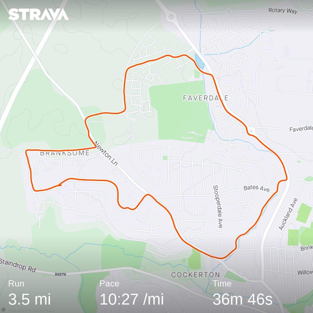 Still aiming to raise as much as possible for ⁦<a href="/ManHealthCIC/">ManHealth</a>⁩ #ItsOkayNotToBeOkay Check out my run on Strava.
strava.app.link/yoj1EFebO9