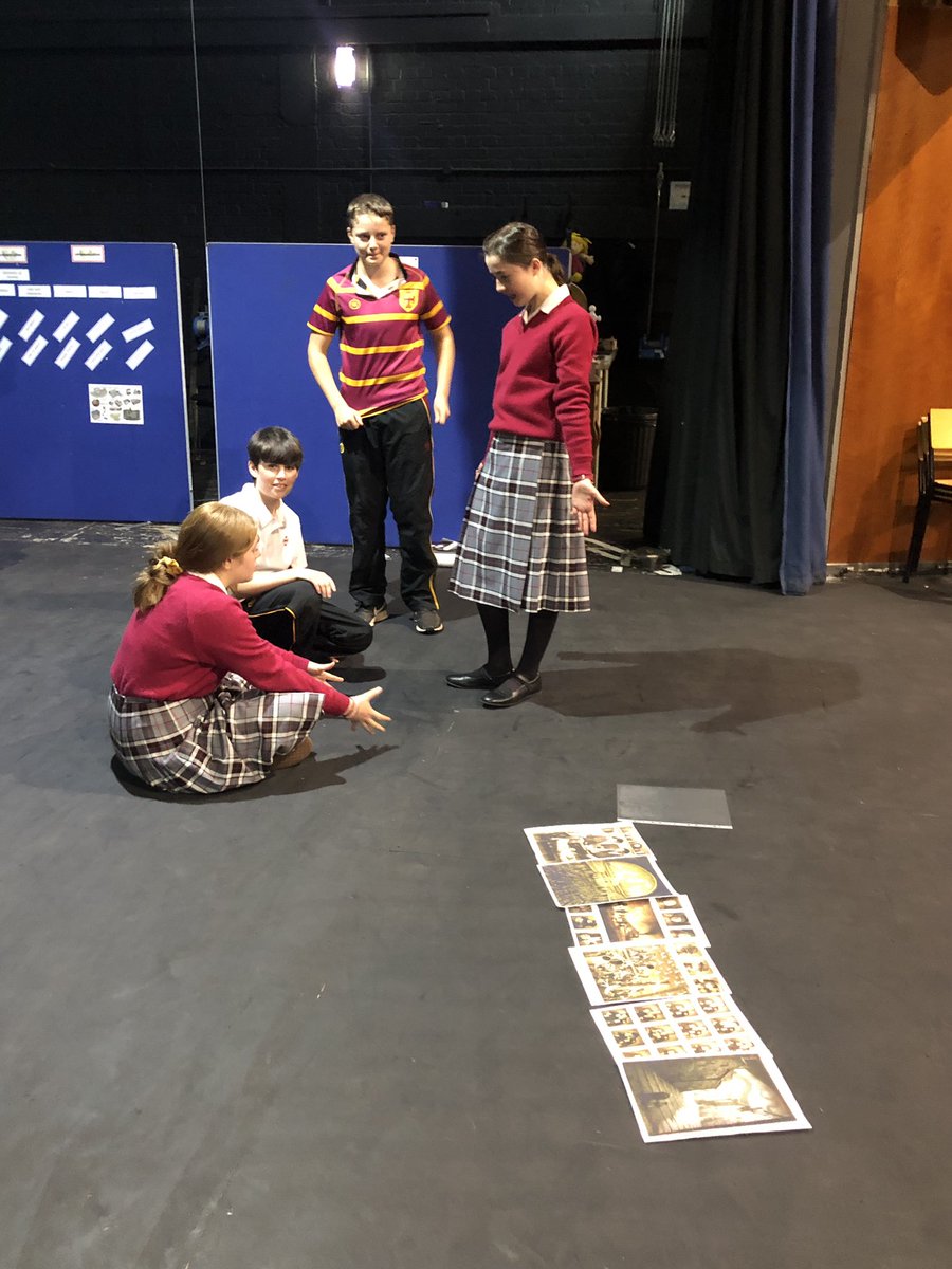 DownsideCreate's tweet photo. 3F explore The Arrival by Shaun Tan as they collaborate in their bubbles in their drama lesson. Great to have them back on stage. https://t.co/Bsczfq3yW3