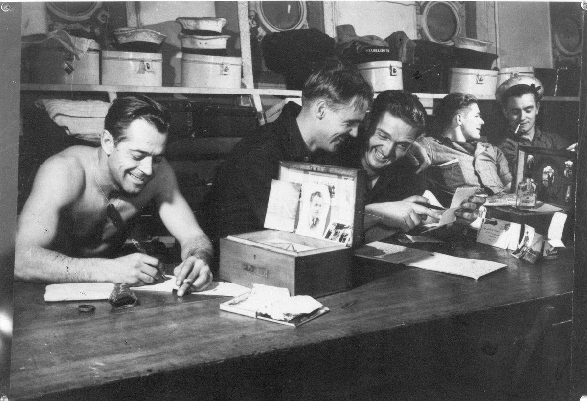 Today is National Letter Writing Day. Although it's become a lost art, letters to and from home were an important lifeline for sailors far from home and family. #RCNavy #Navy #History
