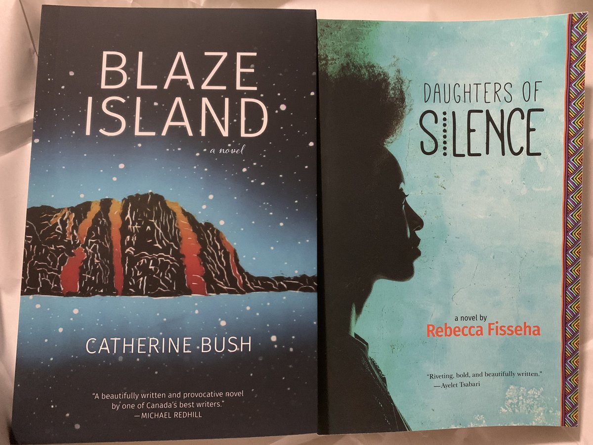 New on my desk today are these two beauties from <a href="/goose_lane/">Goose Lane Editions</a> (NB Canada). I’m really looking forward to digging in! Stunning covers!
