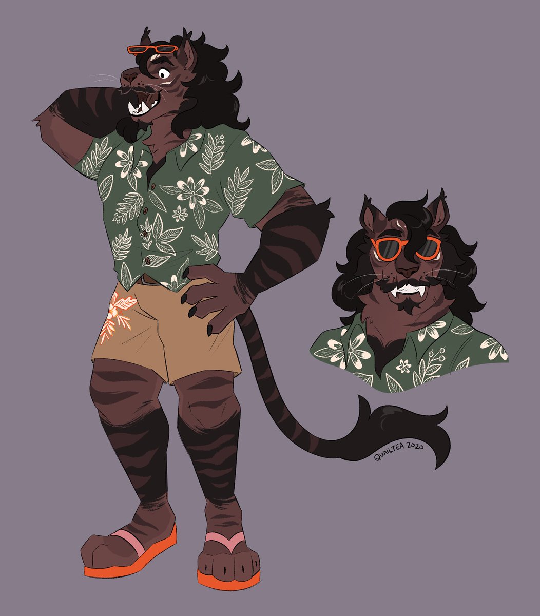 Finished commission for @/wereprincex !! I really enjoyed this one 😭🌿💖