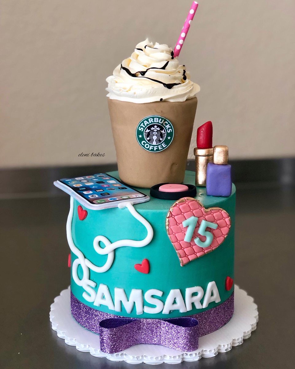 elenibakes's tweet photo. I mean, what else could a fifteen year-old girl need? 💁‍♀️📱☕️💄 #elenibakes #Starbucks https://t.co/HmoWTQjmvj