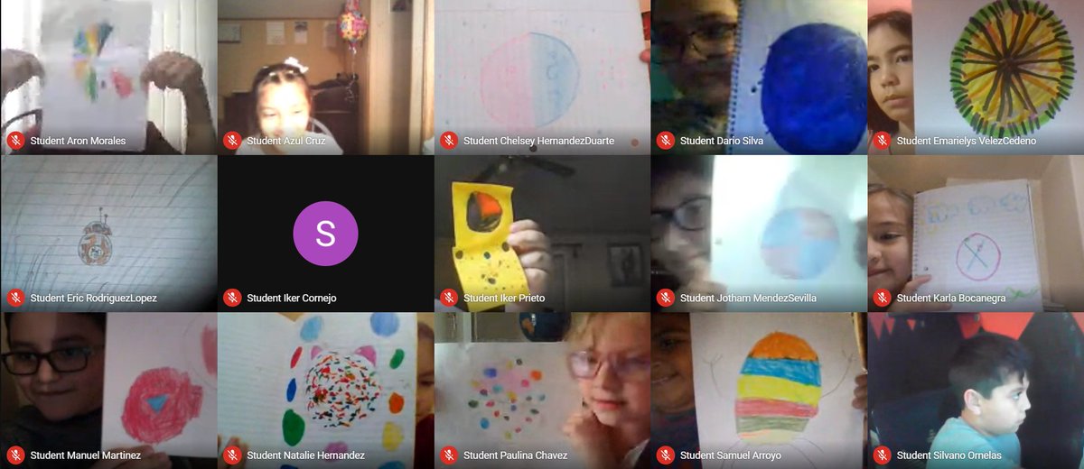Barron_5th's tweet photo. Virtual #DotDay round 2. 🔵🔴⚫⚪😶#englishWeek https://t.co/oaDhOwKAfn