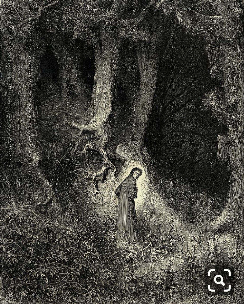 The story starts when Snow White has fled the 'evil stepmother' (the 'world') into the 'dark forest', which amounts to an initiatic 'descent into the underworld' (visita interiora terrae...)