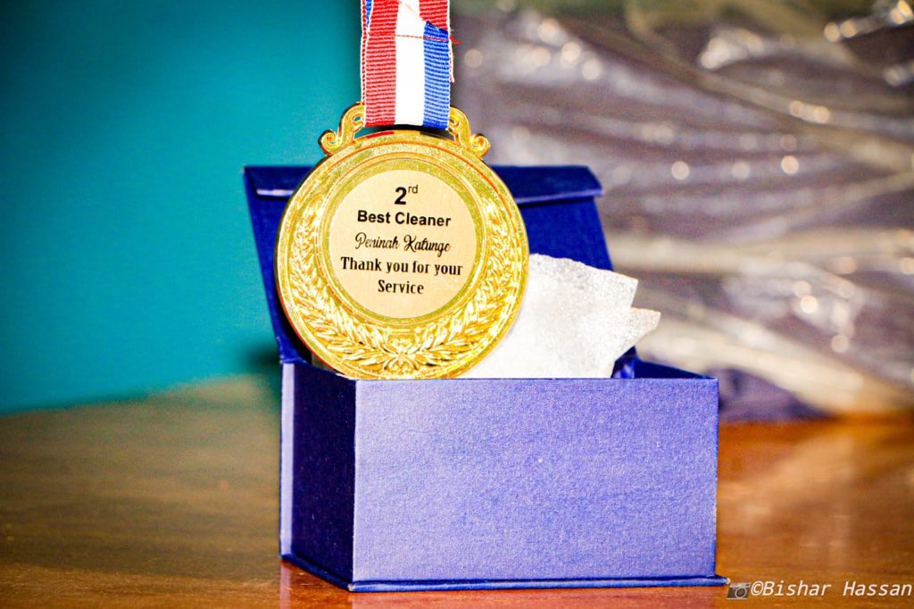 SaafiCleaning's tweet photo. Today Saafi cleaning company CEO @AhmedSafi99 presided over an annual award winning ceremony where he feted the best employees CATHERINE KATHINI MWENDWA and PENINAH KATUNGE at the company’s office in Garissa, 2020. https://t.co/FenpJANNUa