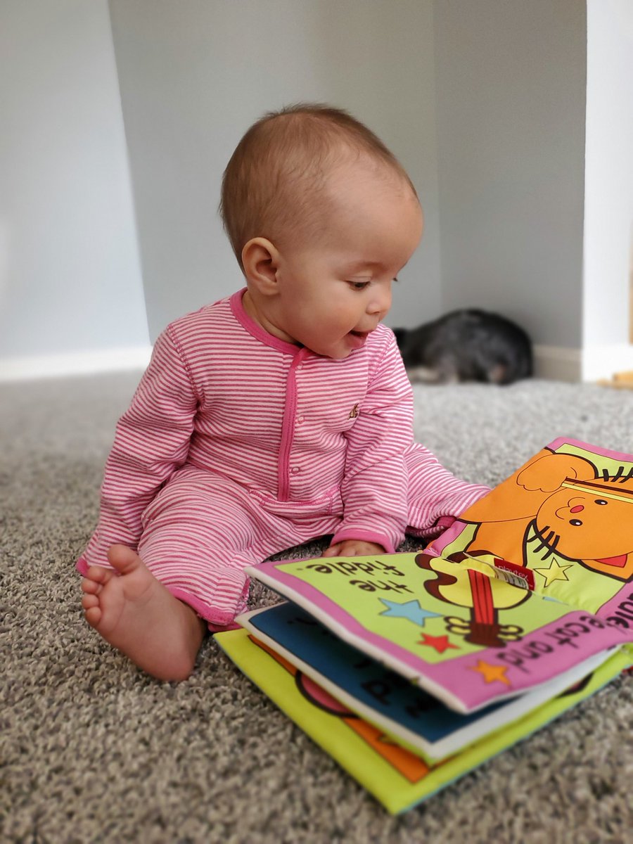 The baby loves books! #Read
