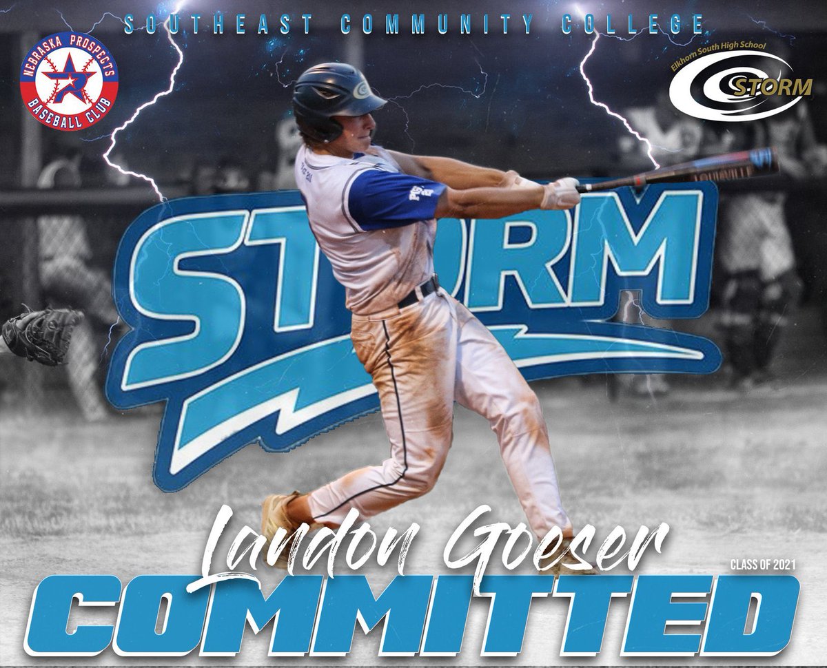 Excited to announce my commitment to continue my academic and baseball career at Southeast CC. I want to thank God along with all my family, friends and coaches for helping me reach this point! #RollStorm