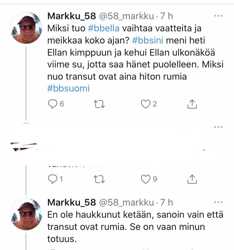 ssofia666's tweet image. Kävisittekö raportoimassa tän tyypin? Nääki tässä viimisen 7h aikana tulleita eli varmaa pahempiaki löytyy... #bbsuomi