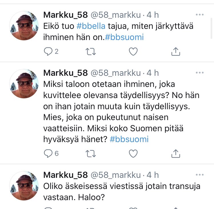 ssofia666's tweet image. Kävisittekö raportoimassa tän tyypin? Nääki tässä viimisen 7h aikana tulleita eli varmaa pahempiaki löytyy... #bbsuomi
