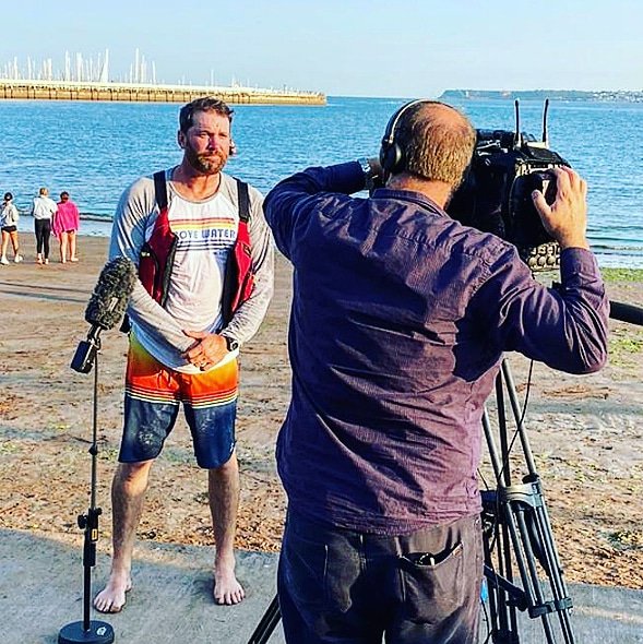 PrinceBrendon's tweet photo. Noah &amp; I have finished! ... SUPing from Sennen to Torquay in 3 days, 11 hours, 49 minutes &amp; 31 seconds. Massive thank you for everyone's support &amp; sponsorship, together we can stop accidental drowning!
You can still donate via the Just Giving page-- https://t.co/SSFiHnPLFu https://t.co/uDb7dGtMid