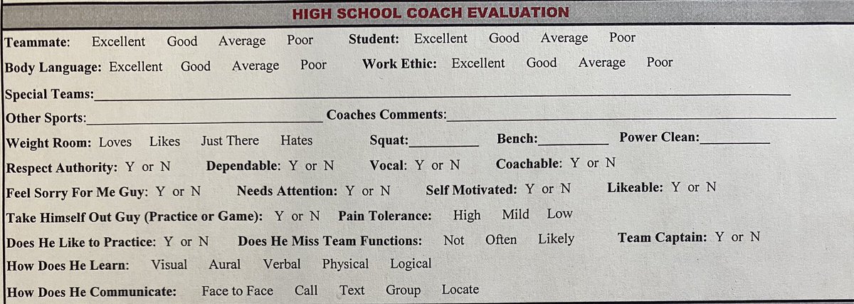 RECRUITs: What do college coaches ask your high school coaches?

#Recruiting101