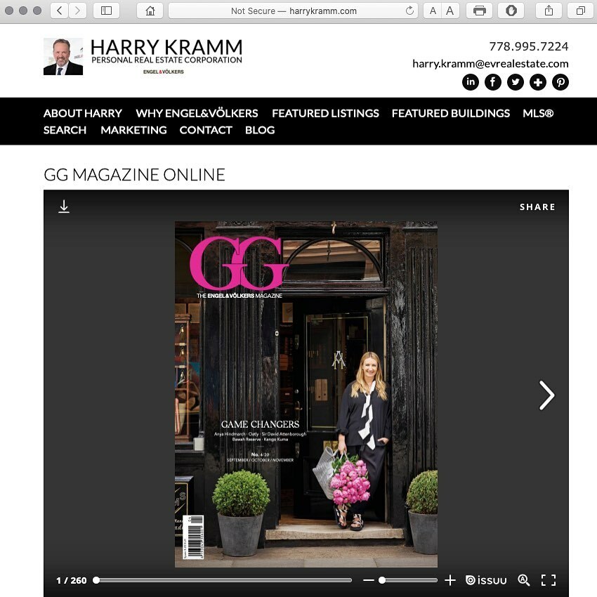 HKrammRealtor's tweet photo. View the latest, new look GG Magazine, full screen directly on my website at https://t.co/5xIlqaAKP4 
There is also an article on Vancouver on page 19. 
.
.
#socialrealtor #wp #realtor #yaletown #vancouver #ggmagazine #engelvölkers #vancouverrealestate #vancouverrealtors #reale… https://t.co/J7QHL0yQ56