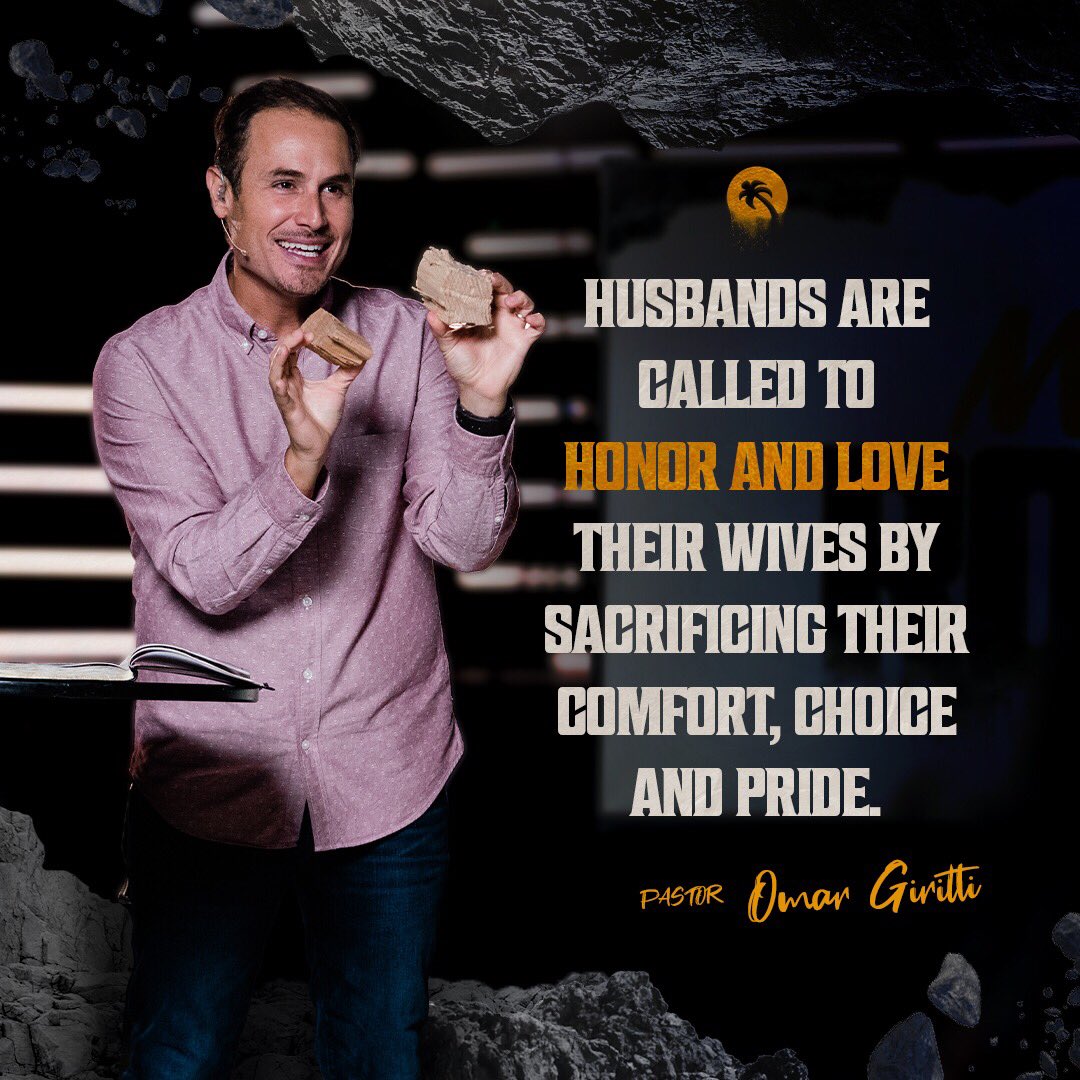 CFMiami's tweet photo. "Husbands are called to honor and love their wives by sacrificing their comfort, choice and pride.”
–Pastor @omargiritli

Watch part three of Marriage On The Rocks: A Husbands' Call on-demand now at https://t.co/wOSe4kXYSa.
#AtHomeWithCF https://t.co/rABZRoEAvc