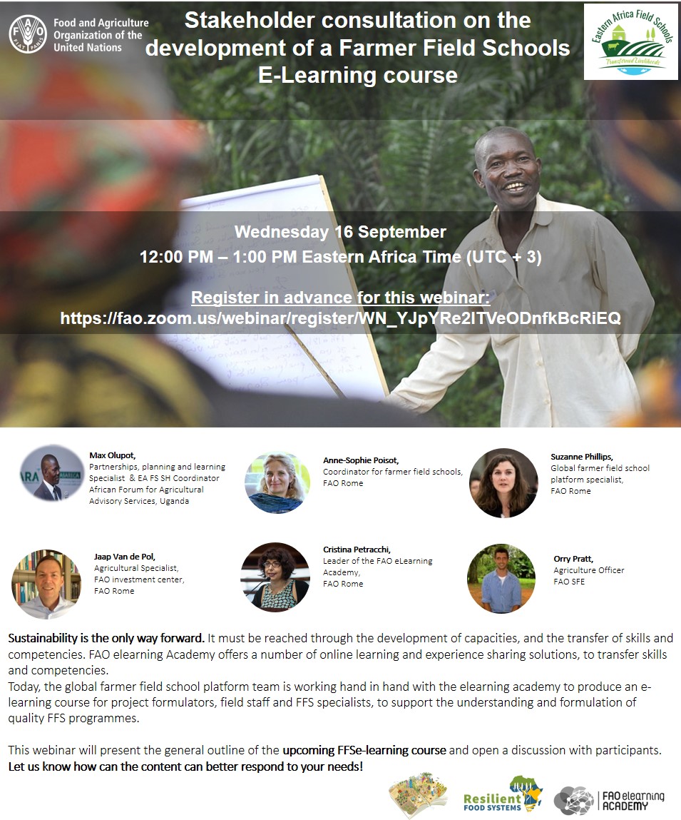 eafieldschools's tweet photo. Join us this Wednesday 16th September, for our first Farmers Field Schools e-learning webinar. #FieldSchoolsfirst https://t.co/OjvCKpoQpt