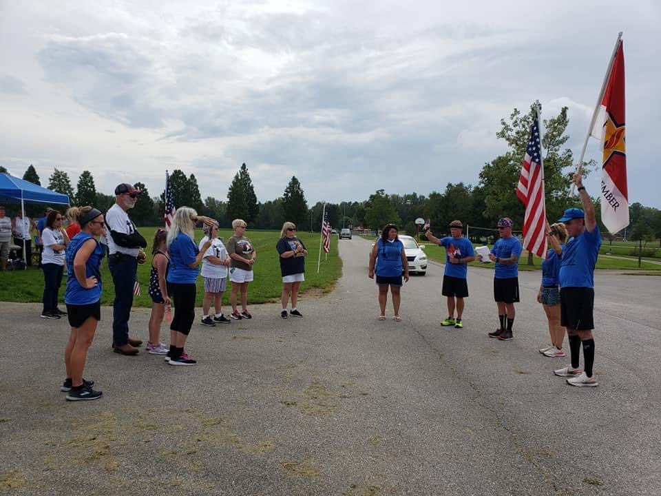 Skyworx_Media's tweet photo. I canโt say enough about this KY Run For The Fallen Team!!! Yesterday we ran 56 miles on a 2 mile loop honoring 255 Fallen Heroes from the GWOT. Every 2 miles weโd say a list of names until all were read out loud. #goldstarfamilies #HonorRemember #Run4Fallen https://t.co/6ypQS6Frlr
