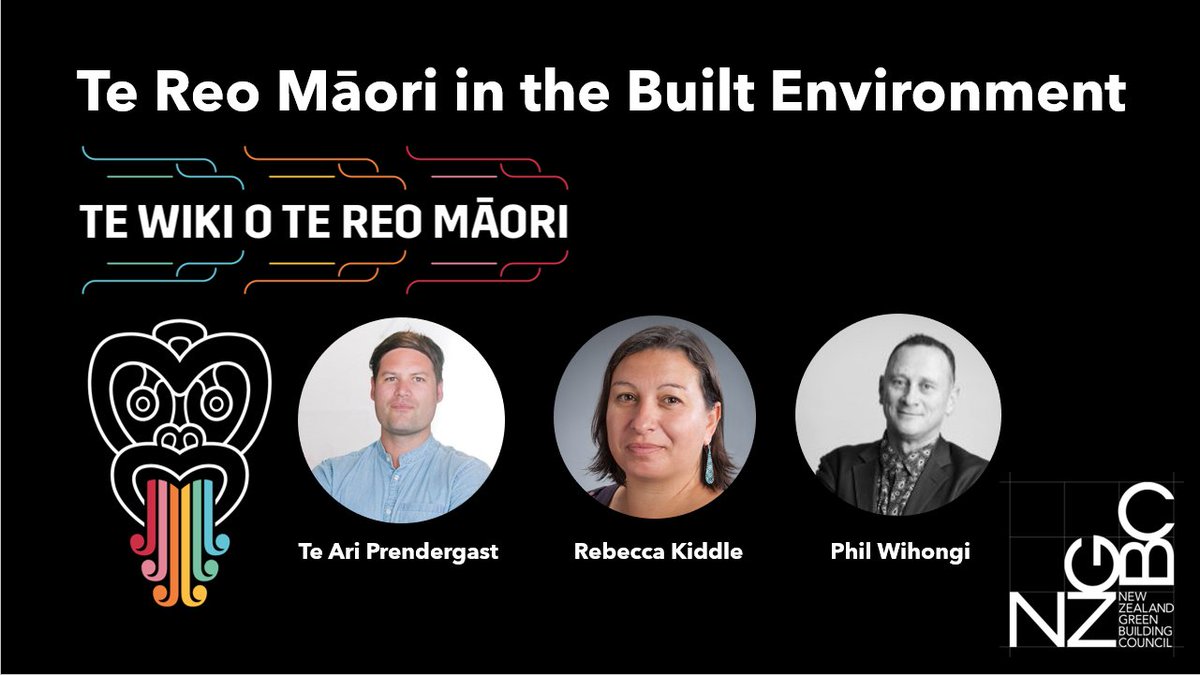 We're incredibly excited to be joined by Phil Wihongi, Becky Kiddle and Te Ari Prendergast to discuss how we can all embed Māori design and language in our built environment. Join us this Wednesday as we mark Te Wiki o Te Teo Māori. Register now nzgbc.org.nz/Event?Action=V…