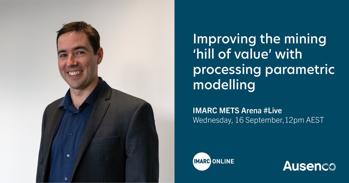 Join Matt at IMARC METS Arena #Live as he speaks about how the current methods of developing mine plans and process plant designs in studies miss large opportunities in project development. Register here: hubs.ly/H0vq-3-0 #FindABetterWay #Ausenco #mining