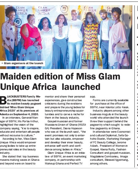missglamunique's tweet photo. Miss Glam Unique Africa 2020 successfully launched.
#CirocFashionParty 
#BBNaijaLocdown2020 
#bbnajia2020 
#missglamuniqueafrica2020 https://t.co/7eEz3kGYAe