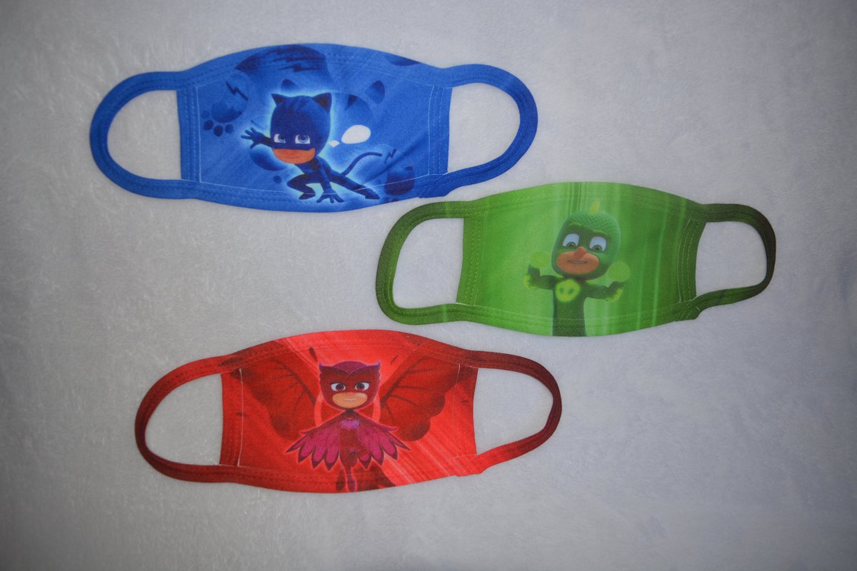 MakingCa's tweet photo. Excited to share the latest addition to my #etsy shop: Toddler Face Masks Facemask PJ Mask Catboy Owelette Gekko Sublimation Printed 100% Polyester - 2 Ply- 2 SIZES AVAILABLE https://t.co/VuH4a3xXUN #no #child #girls #apparel #unisex #gift #boy #funnyhumor #facemaskfac https://t.co/fTf5ojxeGs