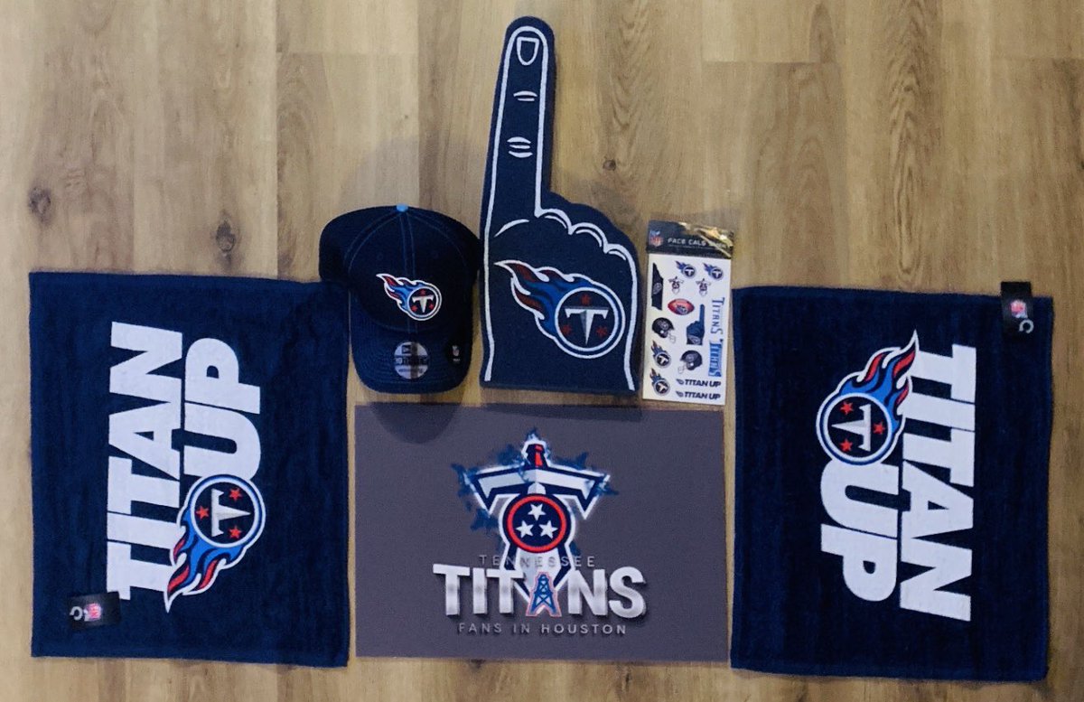 TTFIH1's tweet photo. TTFIH wants to thank the @Titans for reaching out to us and providing us with these gifts to share with our followers. We also want to thank you for recognizing us as an official Titans fan group. 
Shoutout to all of our members!
#TitanUp #Titans https://t.co/x6kHeNZyJD