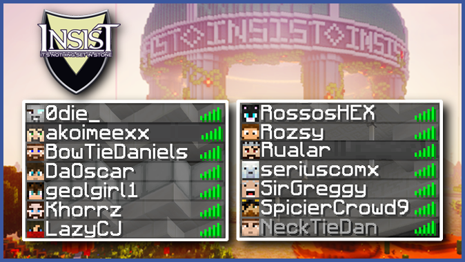 insistmc's tweet photo. Would love to welcome new member to the INSIST Server! @Girl1Geol @khorrz @cj_laz @Seriuscomx SirGreggy and NeckTie... wait no... not NeckTie... he's a jerk trying to steal the thunder. Ignore that guy.

Did you guys figure it out? I hope you're all excited because I know we are! https://t.co/5ARMo3mHis