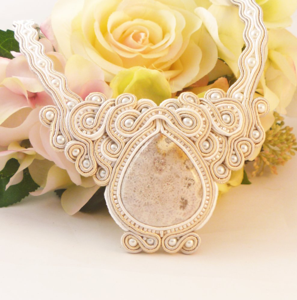 BoostersTbch's tweet photo. Make a statement with this Fossil Coral soutache necklace. Unique MollyG Designs handmade special occasion jewellery https://t.co/gVpnSq6psM #tcbh #tbchboosters #handmade https://t.co/cfN6y8gtk6
