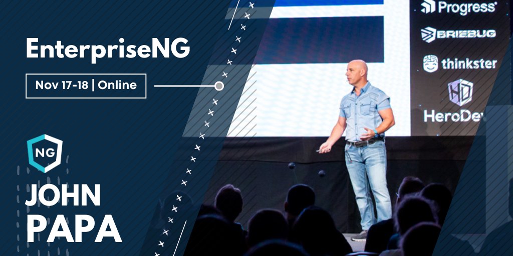 AiDevCraftConf's tweet photo. It's time to shift your focus to architectural concepts, best practices, & solving challenging tasks πͺ
Join @John_Papa & @DanWahlin at #enterpriseNG to get real-world experience mastering '@angular For Architects' in their2β£day workshop!
ποΈNov 17-18
ποΈhttps://t.co/1qKX5LCZ46 https://t.co/XVLi3enCxL