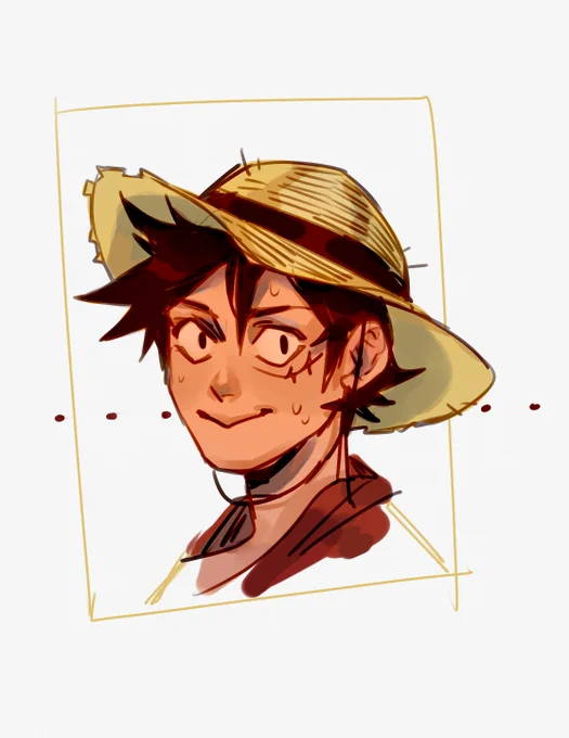 was gonna draw the romance dawn trio together but this happened 