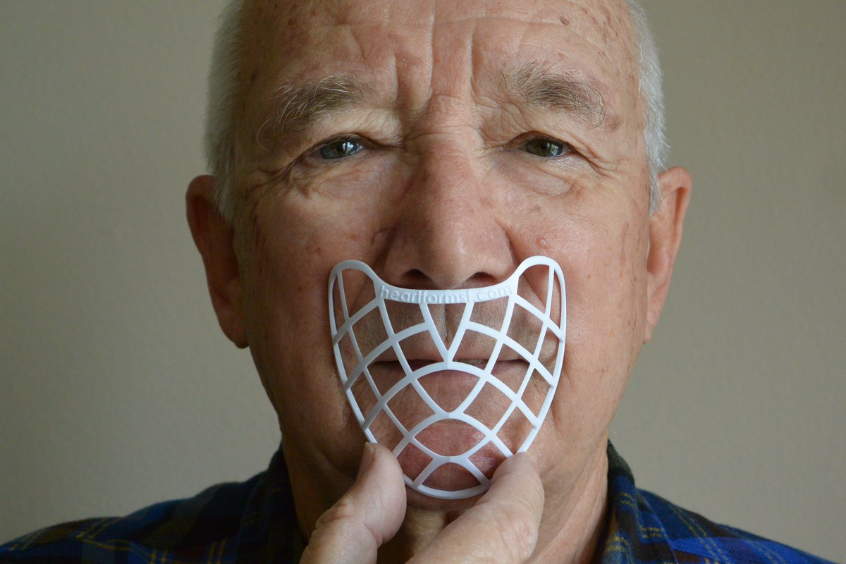 form_sf's tweet photo. HeartForm is here to help mask wearers feel more comfortable and breathe easier. So what do you have to lose? For only $6 HeartForms make it easier to live during this pandemic. #SF #shoplocal #coronaviruspandemic #breatheeasier #breathing #maskinsert #3Dmasksupport #maskbracket https://t.co/7Y0KiMiZbX