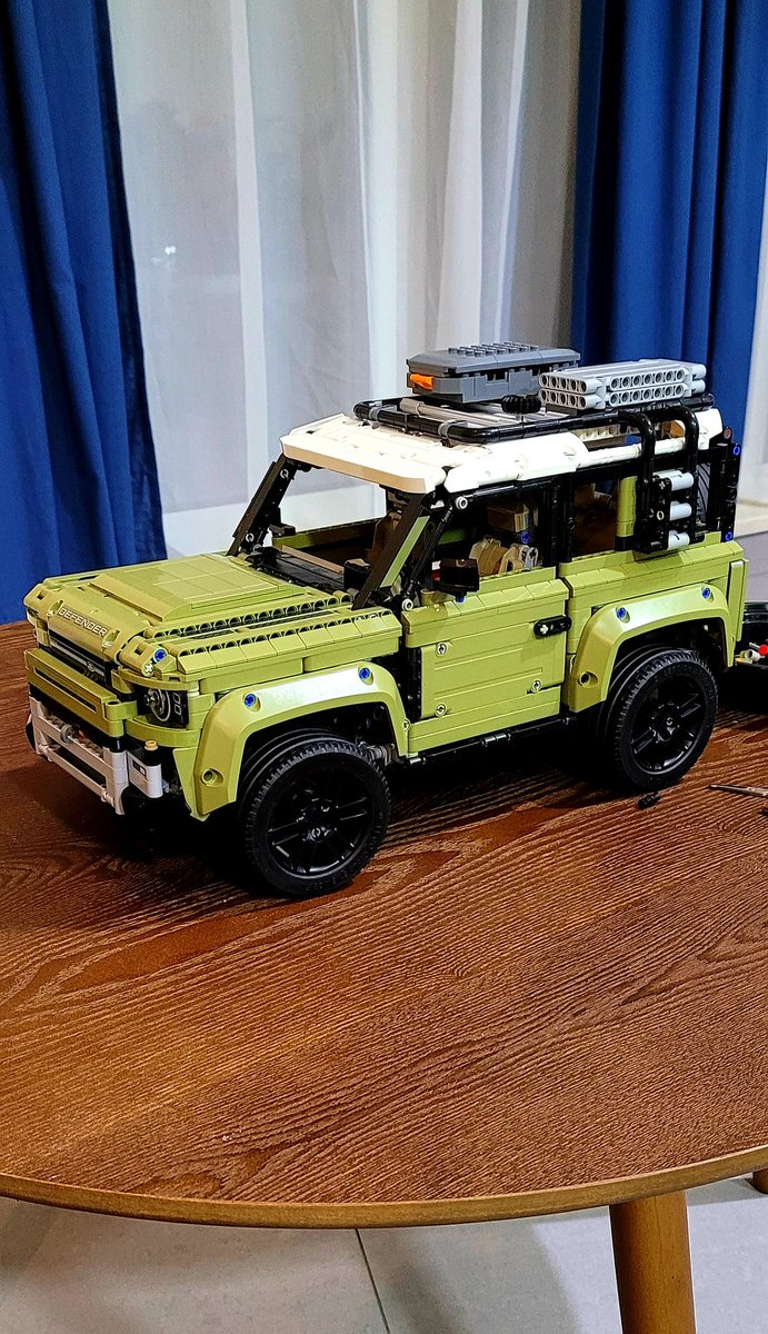 But, I did it. And here's my brand new Land Rover Defender.