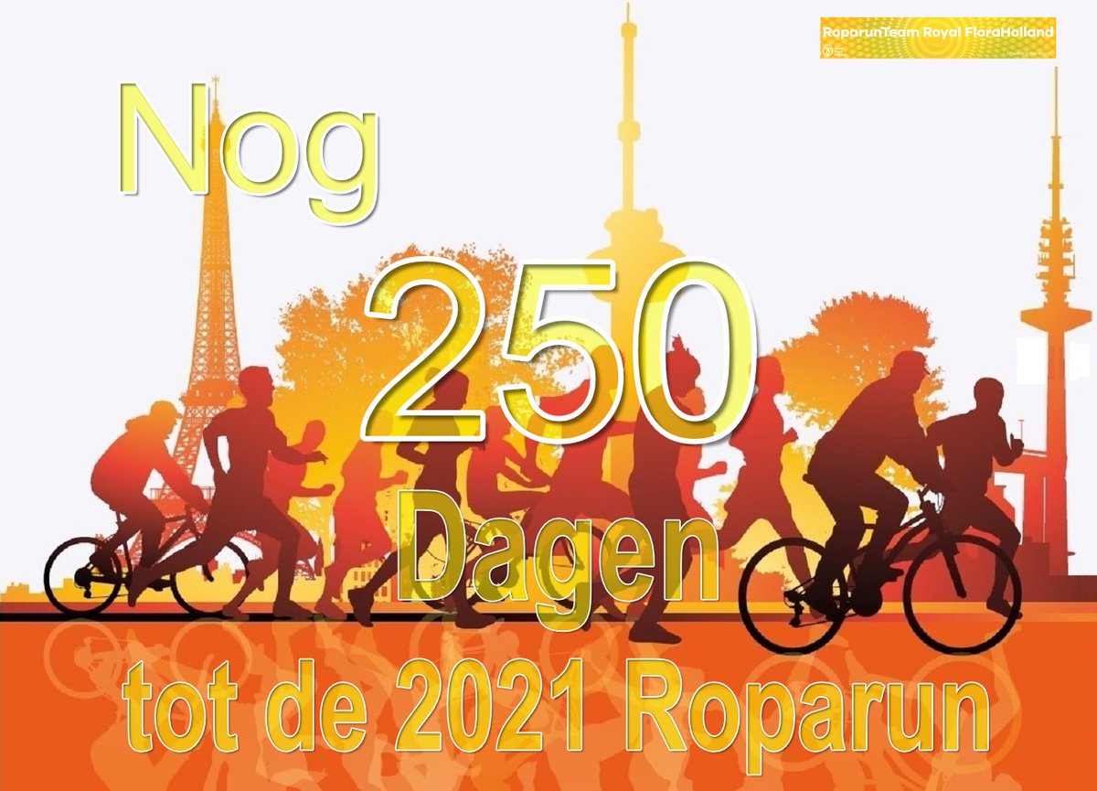 RT_FloraHolland's tweet image. De klok tikt door. #roparun2021 #RRteam97
