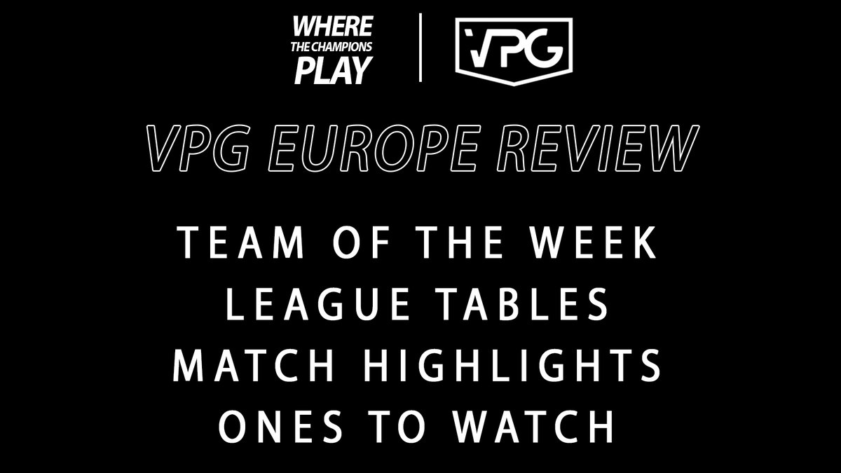 🏆| VPG Europe

Weekly Review!

- Team of the Week
- League Tables
- Match Highlights
- Ones to watch

📹| Watch Now: facebook.com/watch/?v=76140…

#VPG #ProClubs