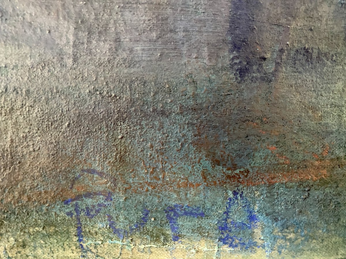 swimdeep's tweet photo. #Stream / detail / oils, oil crayons, raw pigment, leather paint on canvas, 4x16ft. https://t.co/NBSsckyYm8