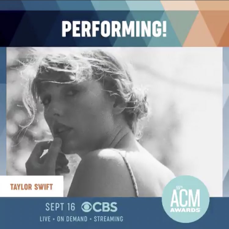 Taylor Swift will be performing “betty” at the #ACMawards this Wednesday.