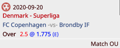 EagleTipsF's tweet photo. #Earlybet
#EagleTip401
20/09/20 14h Denmark
Copenhagen - Brondby
Over 2.5 @ 1.775
1%
#TeamParieur #sldkGW2 #FCKBIF https://t.co/WHJb2IUzog