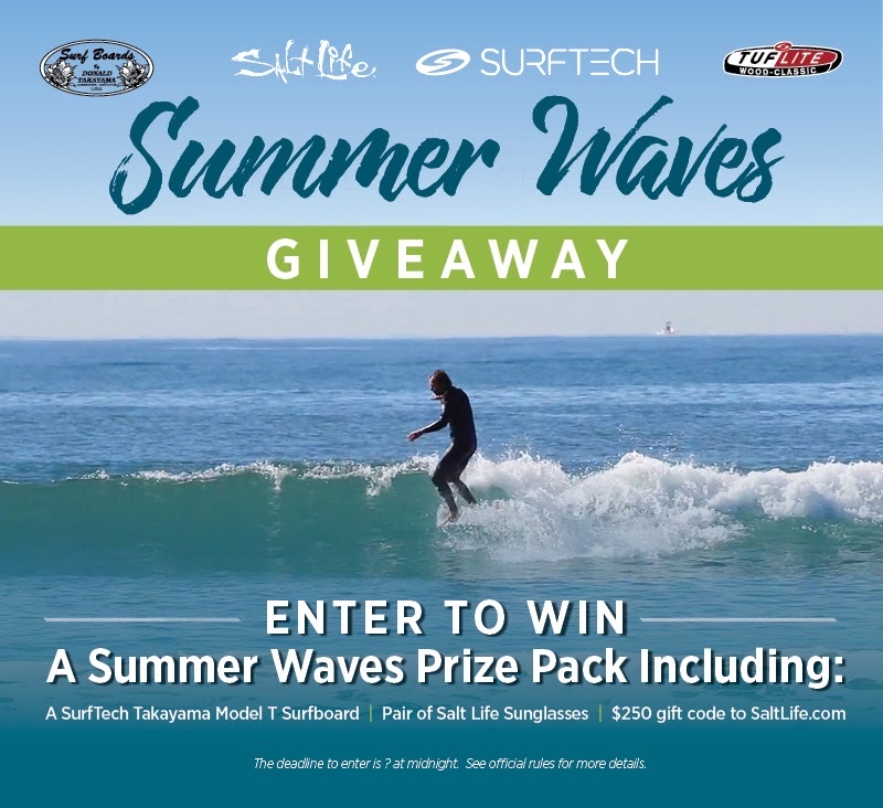RealSaltLife's tweet image. LAST DAY TO ENTER!!

Enter to win a @SurfTechUSA Takayama Model T Surfboard, a pair of Salt Life Optics sunglasses and a $250 Gift Code to SaltLife.com in our Summer Waves Promotion!  Enter Now: bit.ly/SLSurfTechGive…

#SaltLife #SurfTech
