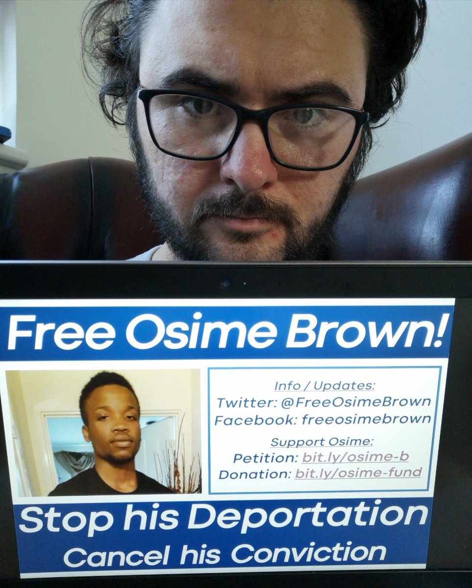 Post a selfie with this graphic or a homemade sign and post on the hashtag  #FreeOsimeBrownFollow us and  @FreeOsimeBrown for updates.