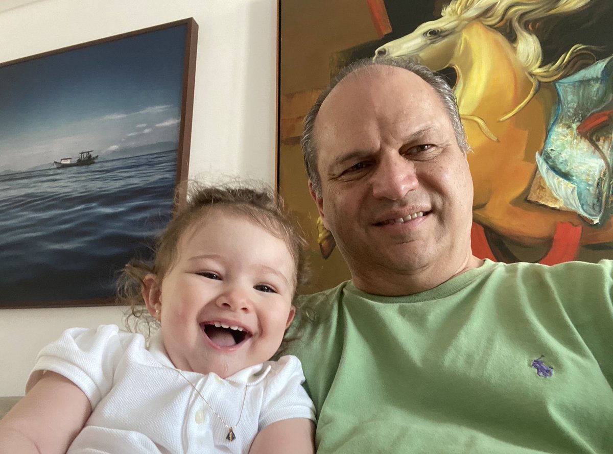 Com a neta Maria Antonia , depois de participar das convenções municipais pela manhã.