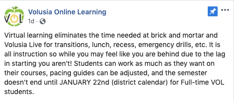 GrumpyVcsGram's tweet image. VOL says your not behind... but lets think about this...

Students in VOL now have the least time of any district to complete Sem 1... 

If they are tired of waiting and go back to B&amp;amp;M they are 2 weeks behind...

Congrats @volusiaschools  for partial truths...