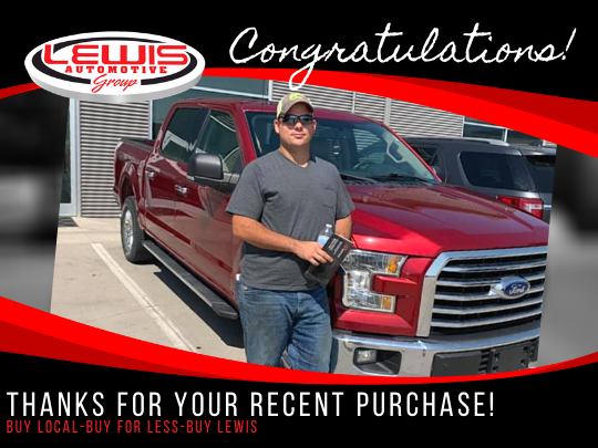 LewisChrysler's tweet photo. Congratulations on your recent purchase from Lewis and thanks for choosing to shop local in the cities we serve! #buylocal #buyforless #buylewis #usedcars #newcars #haysks #dodgecityks #gardencityks #liberalks #topekaks #lewismotors #lewisautomotivegro ... https://t.co/kA4WMtByU9 https://t.co/CCnek47n63