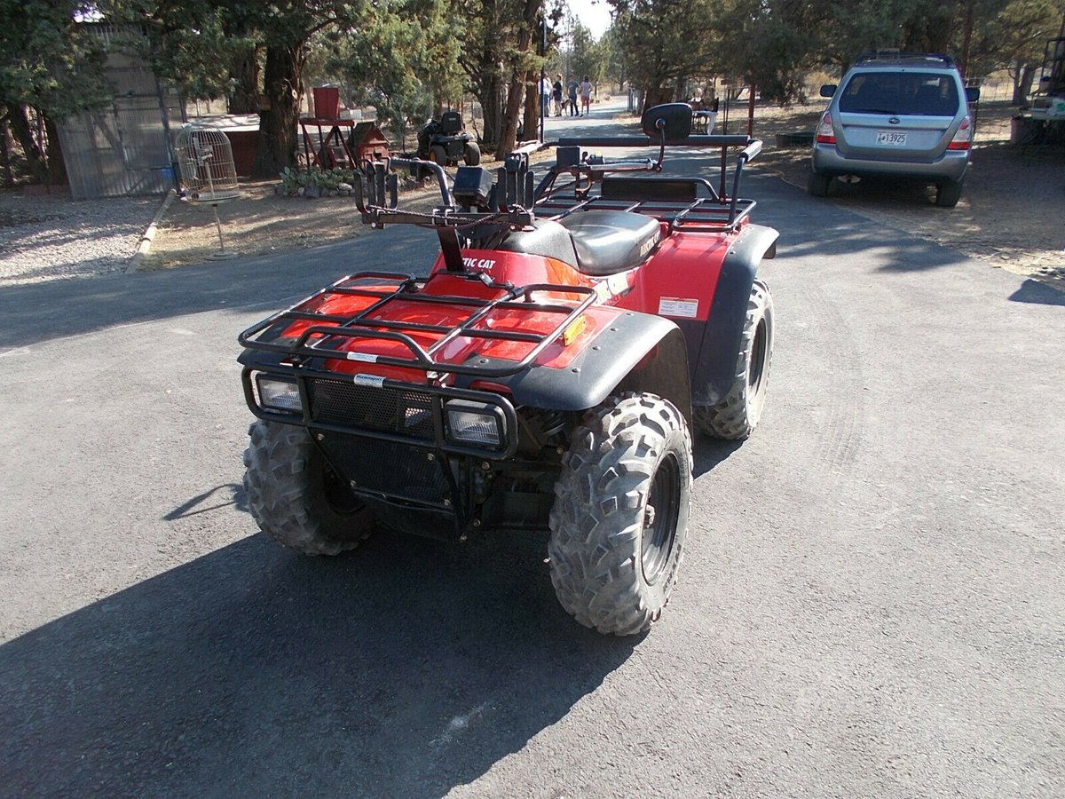 BridgerGuide's tweet photo. 2001 Arctic Cat 300 cc Automatic ATV &amp; Extras Great Condition 1351 miles: Item specifics Condition: Used Seller Notes: “very nice very low miles 1351, also has arctic cat bag that goes on front rack, runs like new” Year: 2001 Mileage: 1351 Model: Arctic… https://t.co/88IwlkxZ32 https://t.co/OENGAwhVLh