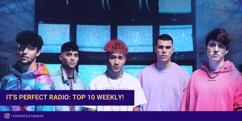 itsperfectradio's tweet photo. #ItsPerfectRadio #Top10Weekly

1. CLEAN BANDIT x MABEL x 24KGOLDN – TICK TOCK
2. MALUMA – HAWAI 
3. KRISTIAN KOSTOV – THINKING 
4. CNCO – BESO 
5. CRYSTALIA – FLAMA 
6. OZUNA x DOJA CAT x SIA – DEL MAR
7. MILEY CYRUS – MIDNIGHT SKY
8. BLACK EYED PEAS https://t.co/fEMfbaqeft https://t.co/D4pCXW6gv7